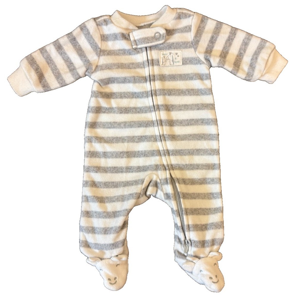 Carters Preemie Baby Boy Sleeper Outfit Fleece‎ Giraffe Reborn Doll Little Loved